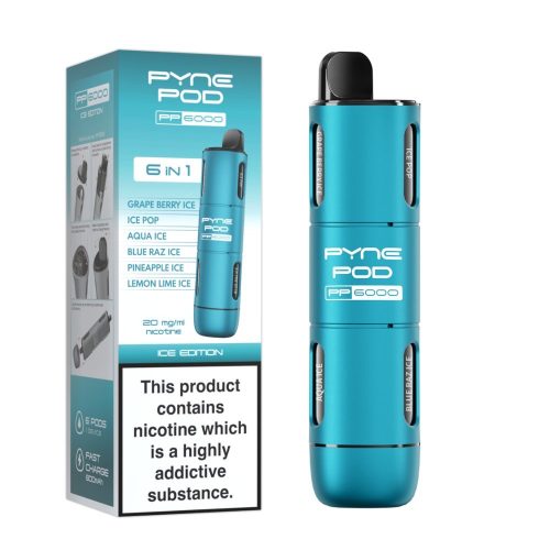 6 In 1 Pyne Pod PP6000 Disposable Vape Pod Kit - Vapour VapePyne Pod