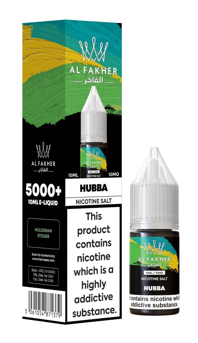 Al Fakher Nic Salt 10ml E-Liquid Box of 10 - Vapour VapeAl Fakher