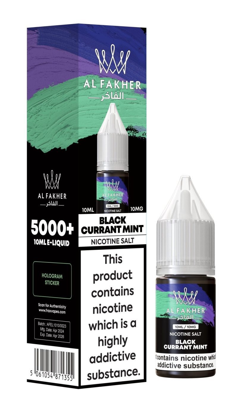 Al Fakher Nic Salt 10ml E-Liquid Box of 10 - Vapour VapeAl Fakher