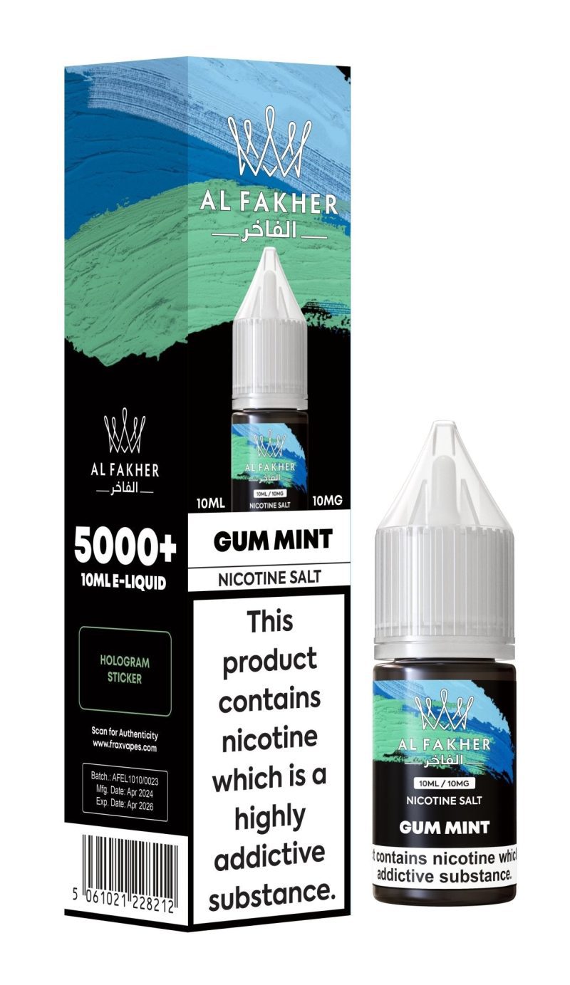 Al Fakher Nic Salt 10ml E-Liquid Box of 10 - Vapour VapeAl Fakher