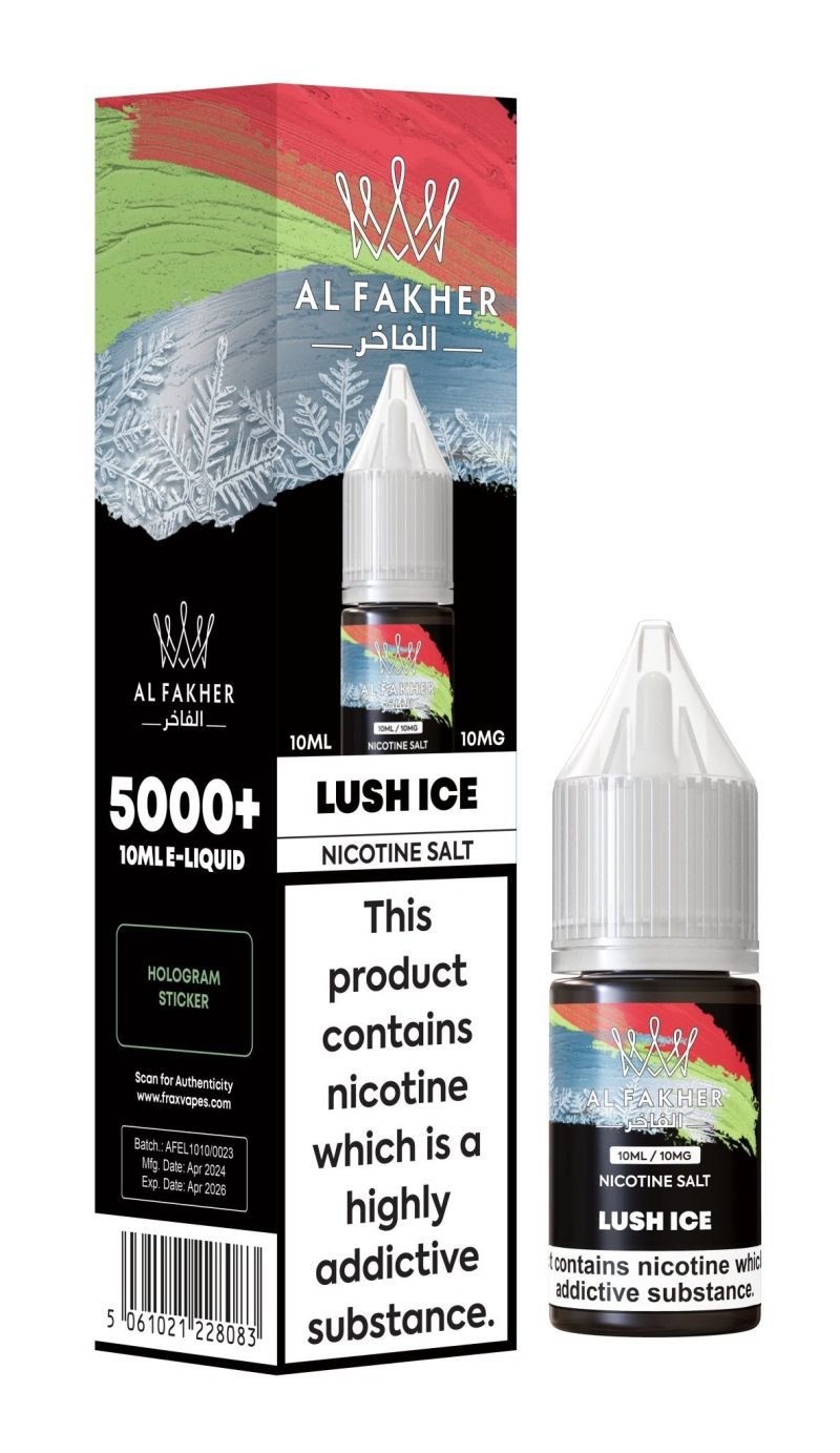 Al Fakher Nic Salt 10ml E-Liquid Box of 10 - Vapour VapeAl Fakher