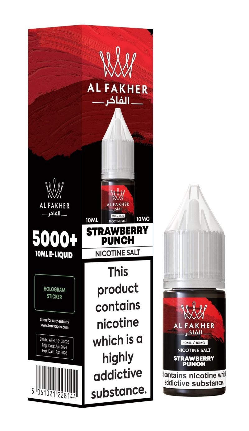 Al Fakher Nic Salt 10ml E-Liquid Box of 10 - Vapour VapeAl Fakher