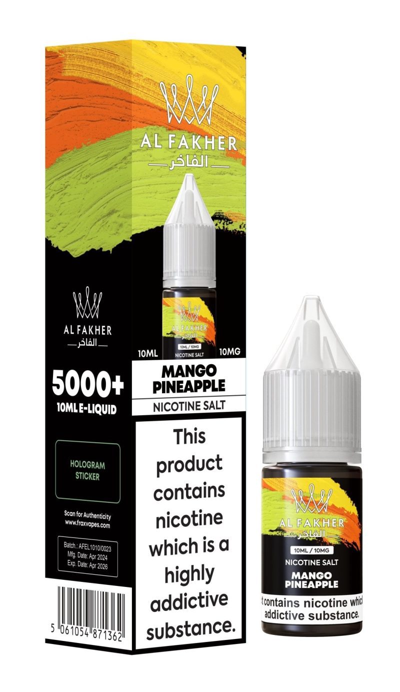 Al Fakher Nic Salt 10ml E-Liquid Box of 10 - Vapour VapeAl Fakher