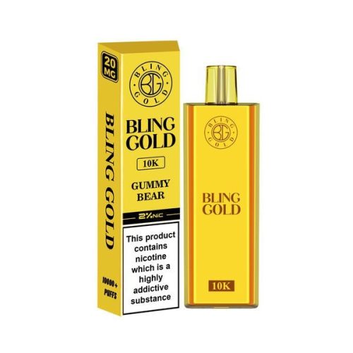 Bling Gold 10000 Disposable Vape Puff Pod Bar - Vapour VapeBling Gold