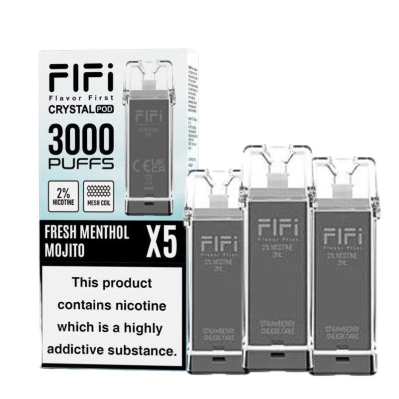 crystal fifi 3000 puffs 5 in 1 replacement pods 562654