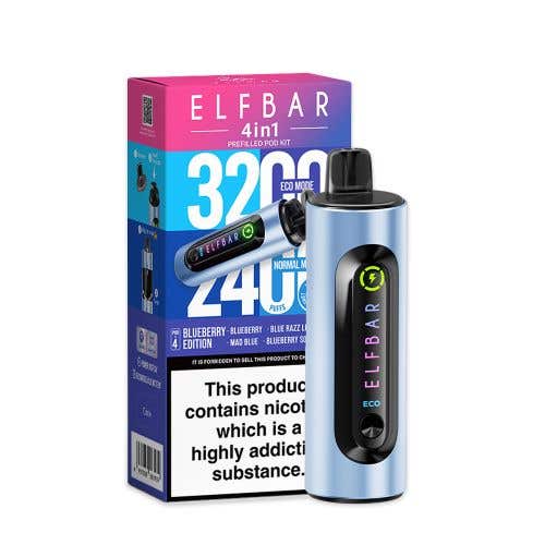 Elf Bar 4 - in - 1 3200 Prefilled Pod Kit - Vapour VapeElf Bar