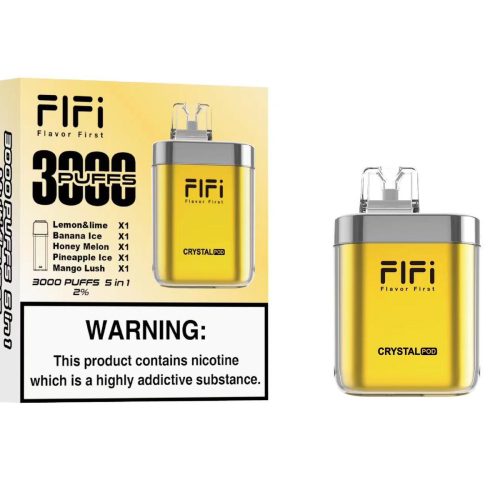 FiFi Crystal Pod 3000 Puffs Disposable Vape Pod 5 in 1 - Vapour VapeFiFi