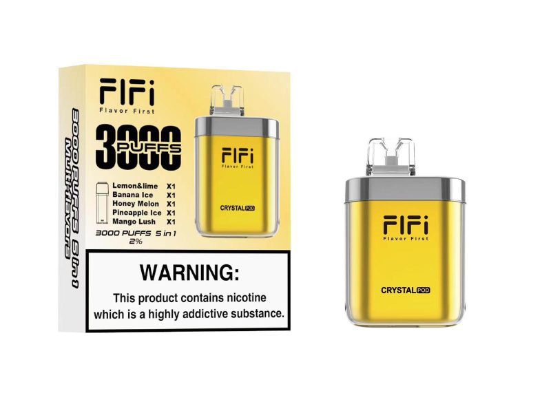 FiFi Crystal Pod 3000 Puffs Disposable Vape Pod 5 in 1 - Vapour VapeFiFi