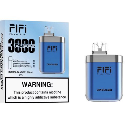 FiFi Crystal Pod 3000 Puffs Disposable Vape Pod 5 in 1 - Vapour VapeFiFi