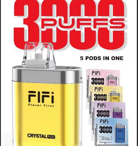 fifi crystal pod 3000 puffs disposable vape pod 5 in 1 992610