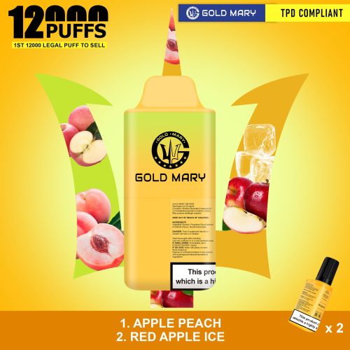 Gold Mary 12000 Puffs Disposable Vape - Vapour VapeGold Mary