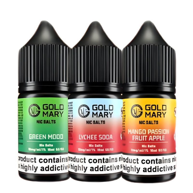 gold mary nic salts 10ml e liquids box of 10 566853