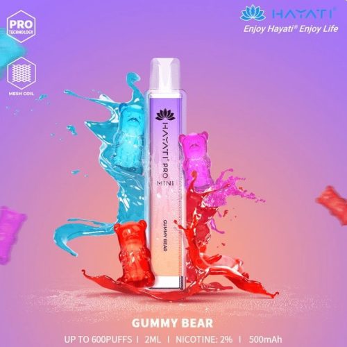 Hayati Crystal Mini Pro 600 Disposable Vape Puff Bar Pod - Vapour VapeHayati