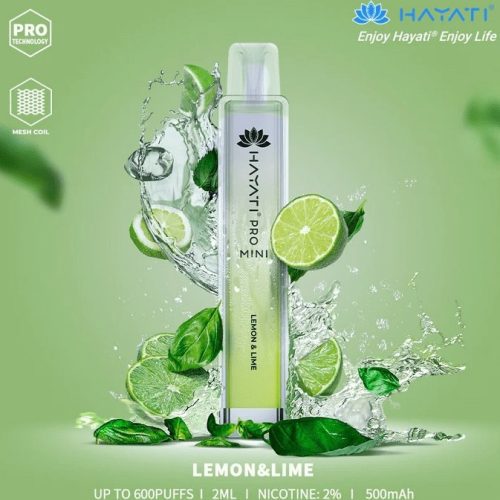 Hayati Crystal Mini Pro 600 Disposable Vape Puff Bar Pod - Vapour VapeHayati