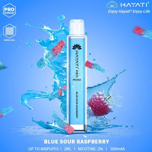 Hayati Crystal Mini Pro 600 Disposable Vape Puff Bar Pod - Vapour VapeHayati