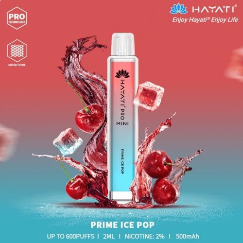 Hayati Crystal Mini Pro 600 Disposable Vape Puff Bar Pod - Vapour VapeHayati