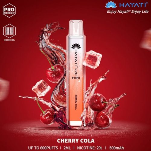 Hayati Crystal Mini Pro 600 Disposable Vape Puff Bar Pod - Vapour VapeHayati