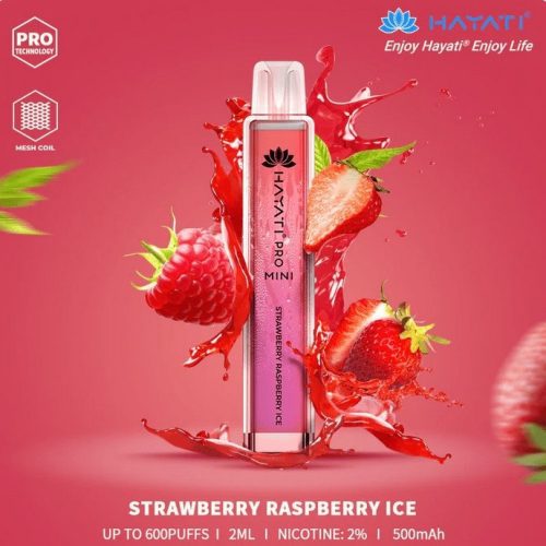 Hayati Crystal Mini Pro 600 Disposable Vape Puff Bar Pod - Vapour VapeHayati