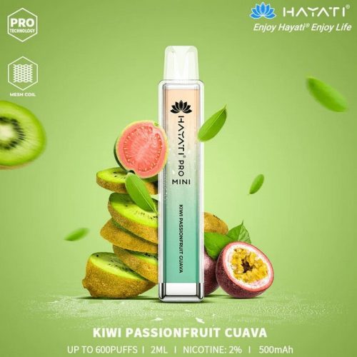 Hayati Crystal Mini Pro 600 Disposable Vape Puff Bar Pod - Vapour VapeHayati