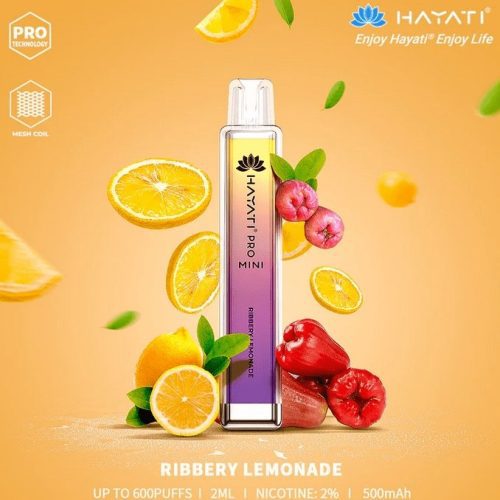 Hayati Crystal Mini Pro 600 Disposable Vape Puff Bar Pod - Vapour VapeHayati