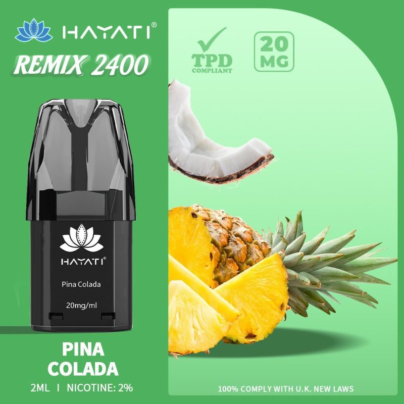 Hayati Remix 2400 Puffs Replacement Pods - Vapour VapeHayati