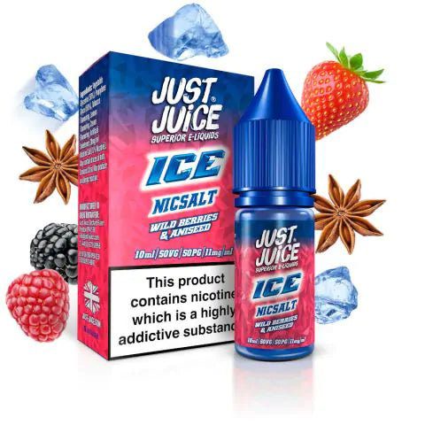 Just Juice Ice Range 10ml Nic Salt - Vapour VapeJust Juice