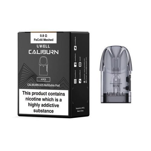 Uwell Caliburn A3S Replacement Pods - 4pack - Vapour VapeUwell