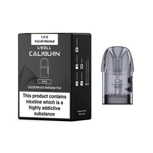 Uwell Caliburn A3S Replacement Pods - 4pack - Vapour VapeUwell